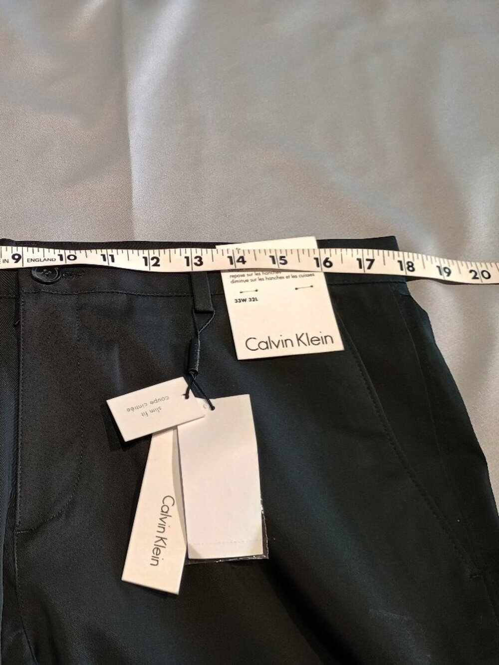 NWT Calvin Klein Men’s Signature Slim Fit 33W 32 L - Picture 5 of 9